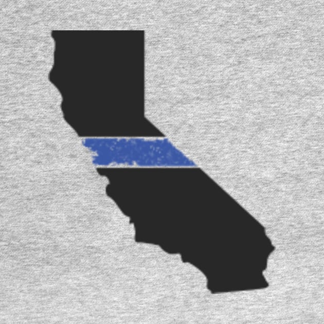 California Thin Blue Line by Ten20Designs